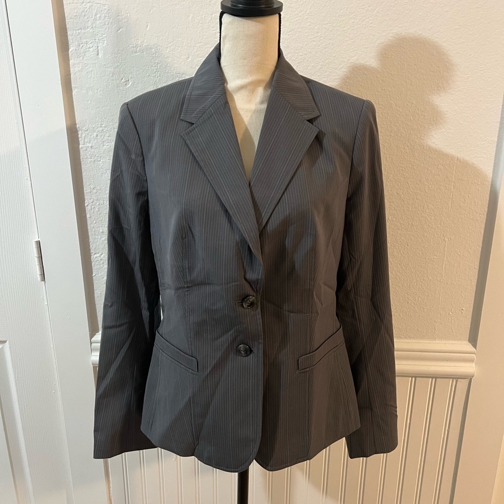 Women's Gray Pinstripe Suit